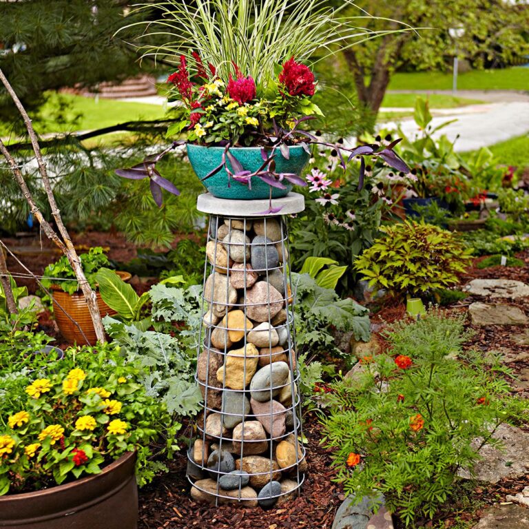 آموزش ساخت میز گلدان گابیونی آموزش ساخت میز گلدان گابیونی